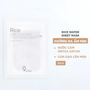 9 Wishes Rice Water Sheet Mask