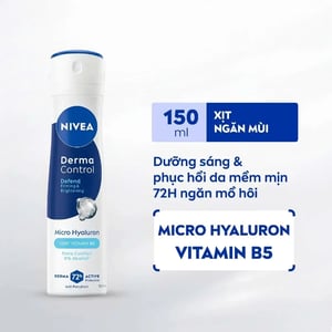 Xịt khử mùi NIVEA Derma Control Defend