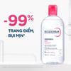 Dung dịch làm sạch và tẩy trang cho da thường & nhạy cảm Bioderma Sensibio H2O