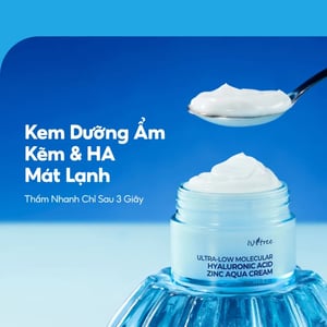 Isntree Ultra-Low Molecular Hyaluronic Acid Zinc Aqua Cream