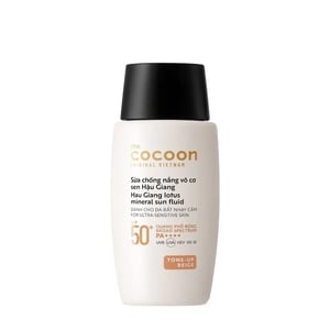 Sữa chống nắng vô cơ sen Hậu Giang Cocoon
