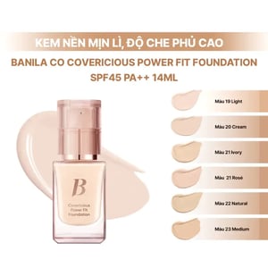 Kem nền mịn lì Banila Co Covericious Power Fit Foundation SPF45 PA