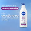 Sữa dưỡng thể ban đêm Nivea Body Lotion Extra Bright Night Nourish giảm các gốc tự do