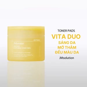 Toner Pad sáng da mờ thâm mụn JMsolution Vita Duo Whitening Toner Pads