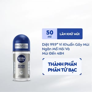 Lăn khử mùi NIVEA MEN Silver Protect