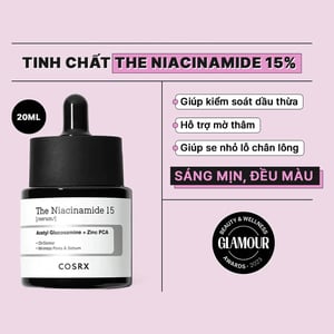 Tinh chất kiềm dầu, se khít lỗ chân lông Cosrx The Niacinamide 15