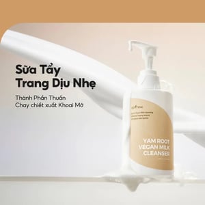 Sữa tẩy trang Isntree Yam Root Vegan Milk Cleanser