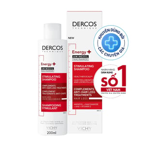 Dầu gội giảm rụng tóc Vichy Dercos Energising Shampoo Hairloss 200ml