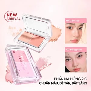Phấn má hồng 2 ô Judydoll Dual Color Blush