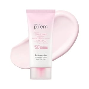 Kem chống nắng nâng tone Make P:rem Soothing Pink Tone Up Sun Cream 50ml