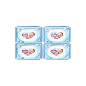 Bộ 4 gói Khăn ướt Bobby không mùi