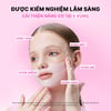 Hình ảnh mặt nạ collagen Cosrx The Peptide Collagen Lifting Glow Hydrogel Mask 34g, thiết kế đơn giản, màu hồng nhạt, thể hiện các lợi ích chính của sản phẩm cải thiện nâng cơ