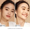 Trước và sau khi sử dụng Kem nền MISTINE Cover All Foundation 30g