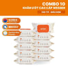 Bộ 10 gói khăn ướt cao cấp Wesser