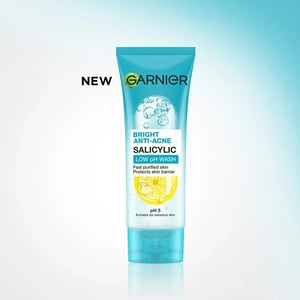 Garnier Bright Anti-Acne Salicylic Low pH Wash 100ml