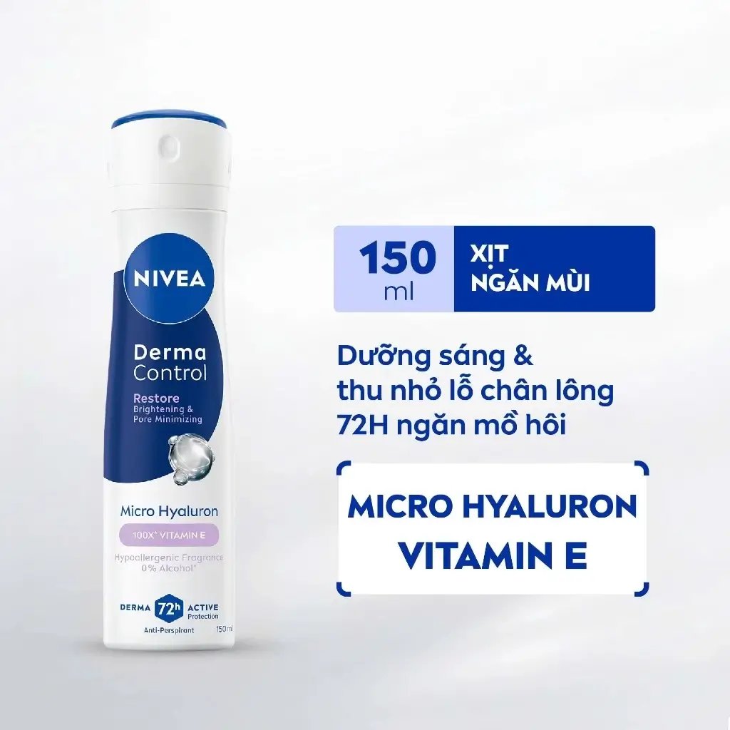 Xịt khử mùi NIVEA Derma Control Restore