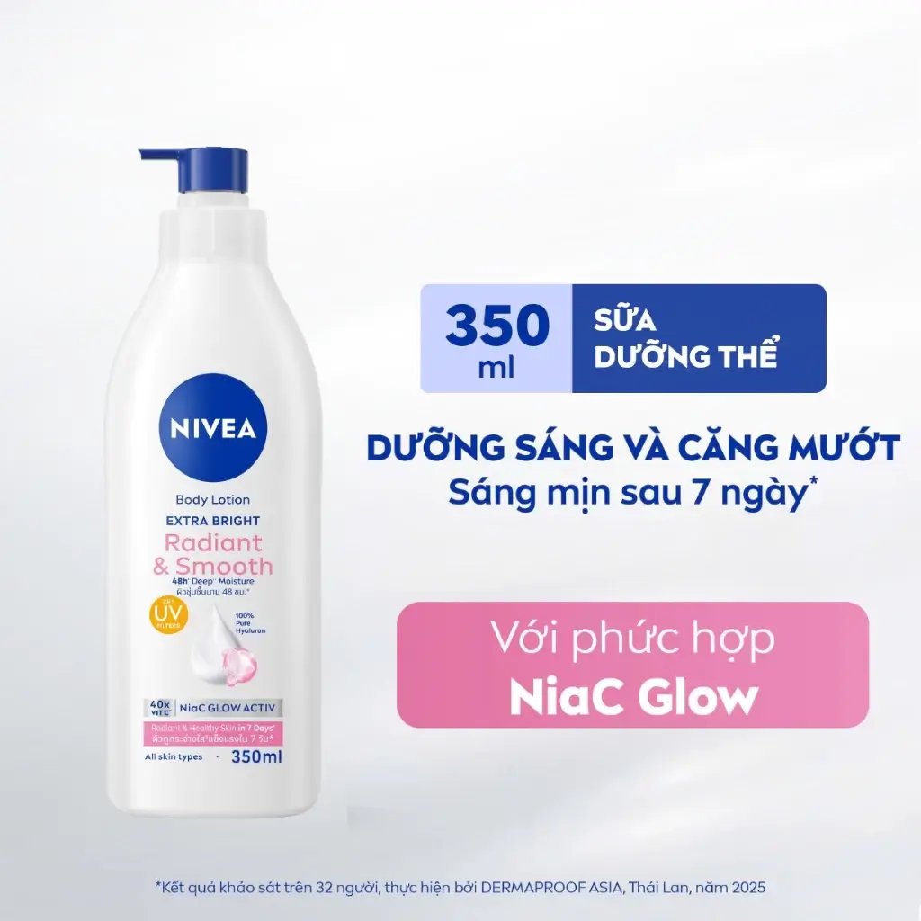 Sữa dưỡng thể NIVEA Radiant & Smooth