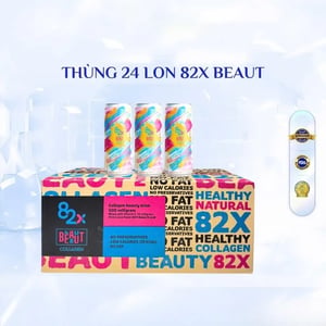 Thùng 24 lon Collagen 82X Beaut