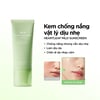 Trước và sau khi sử dụng Kem chống nắng Abib Heartleaf Mild Sunscreen Relief tube SPF 50+ PA++++ 50ml