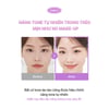 Trước và sau khi sử dụng nâng tone sáng da Cell Fusion C Glass Skin Tone Up Cream 50ml