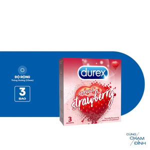 Bao cao su Durex Sensual Strawberry