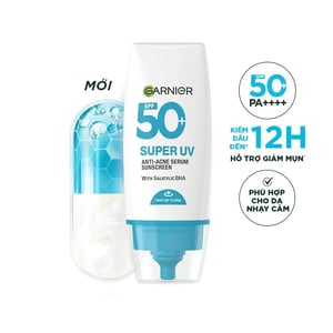 Kem chống nắng Garnier Super UV Anti-Acne Serum Sunscreen