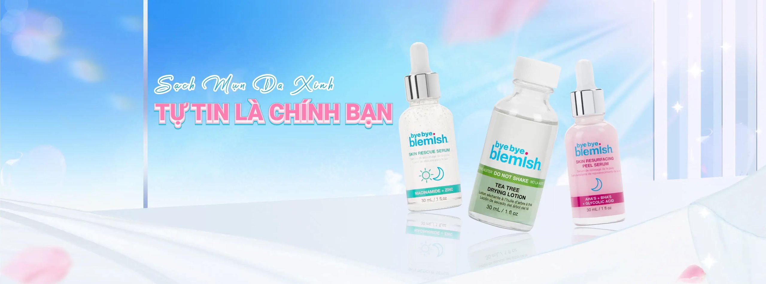 BANNER BYE BYE BLEMISH