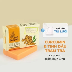 Xà phòng nghệ giảm mụn lưng Neo Acnes 75g