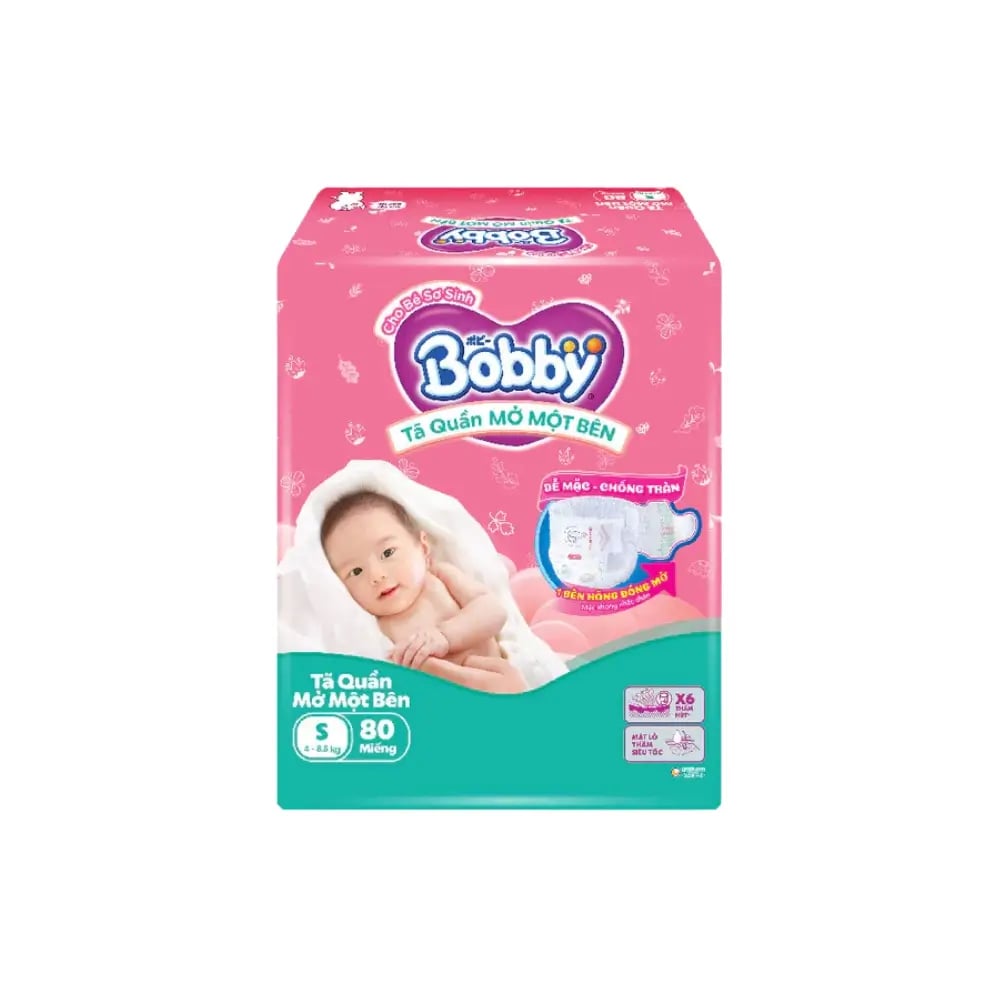 Tã quần mở một bên Bobby dành cho bé sơ sinh