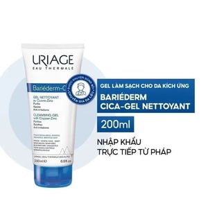 Gel làm sạch cho da nhạy cảm Uriage Bariederm Cica-Gel Nettoyant 200ml