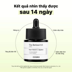 Cosrx The Retinol 0.5 Oil kết quả sau 14 ngày