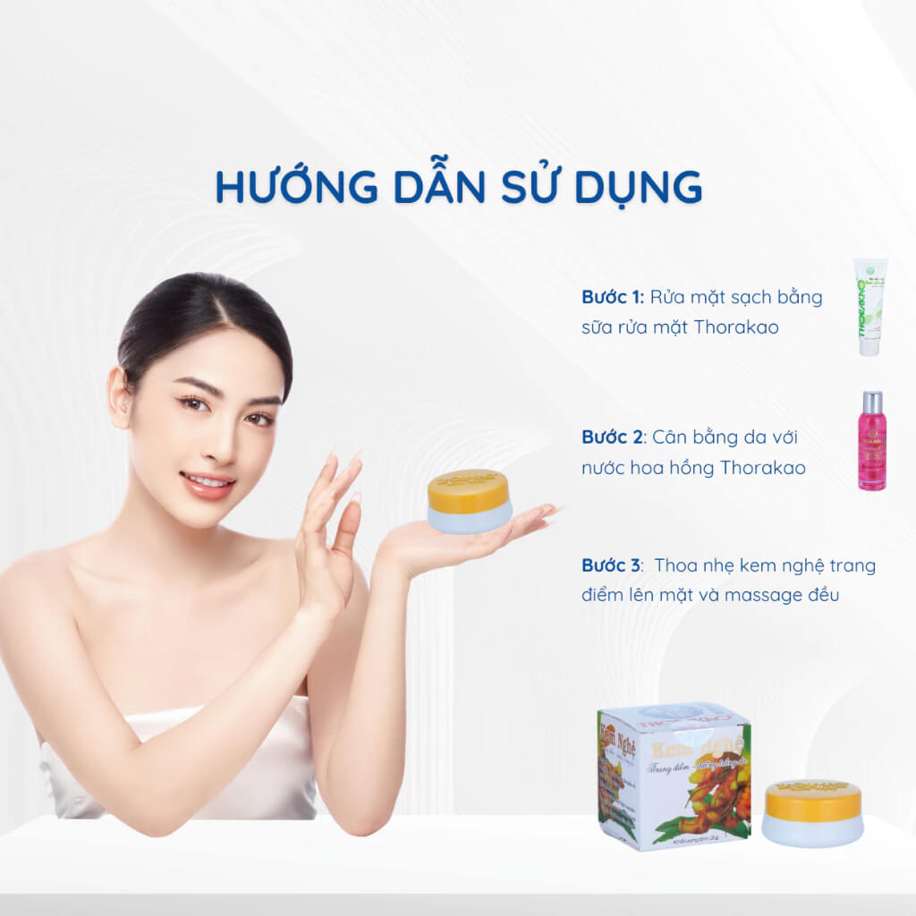 Hướng dẫn sử dụng Kem nghệ trang điểm Thorakao Hướng dẫn sử dụng Kem nghệ trang điểm Thorakao