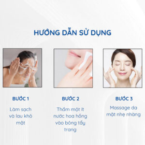 Hướng dẫn sử dụng Nước Hoa Hồng Thorakao