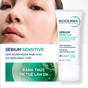 Kem dưỡng giảm mụn Bioderma Sebium Sensitive 30ml