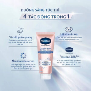 Sữa dưỡng thể nâng tông tức thì Vaseline