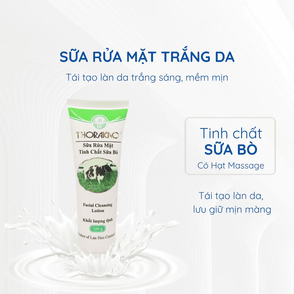 Sữa Rửa Mặt Tinh Chất Sữa Bò Thorakao 120g Sữa Rửa Mặt Tinh Chất Sữa Bò Thorakao 120g