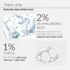 Thành phần Tinh chất giảm mụn Ekseption Hyaluronic ZnPCA